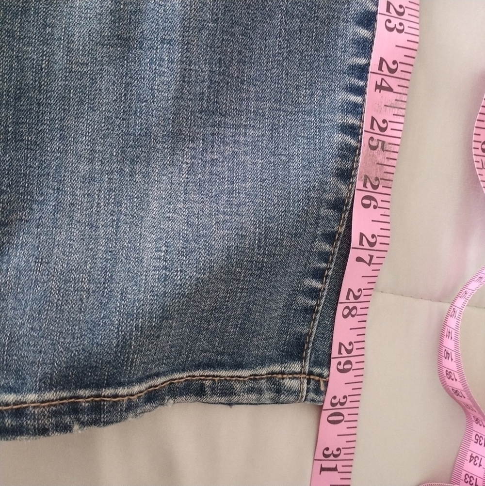 Vintage America Applique Boho Skinny Jeans 14R - Picture 14 of 14